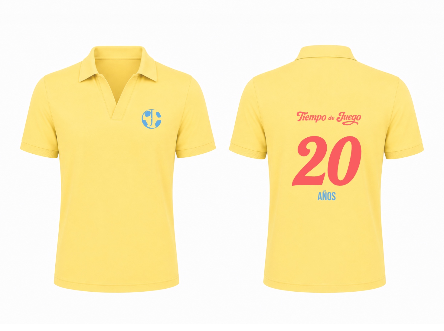 Camiseta Conmemorativa Tiempo de Juego – 20 Años | Edición Colombia Amarilla